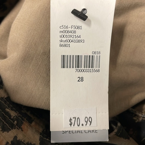 Lane Bryant Leopard Print Sateen Peplum Jacket 28 NWT - Picture 6 of 7